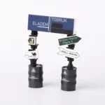 German Afrikakorps (DAK) road and airfield sign from the North African Campaign of World War II - Custom 3D Printed Miniature Accessory Parts Pieces for Brick Block Figures