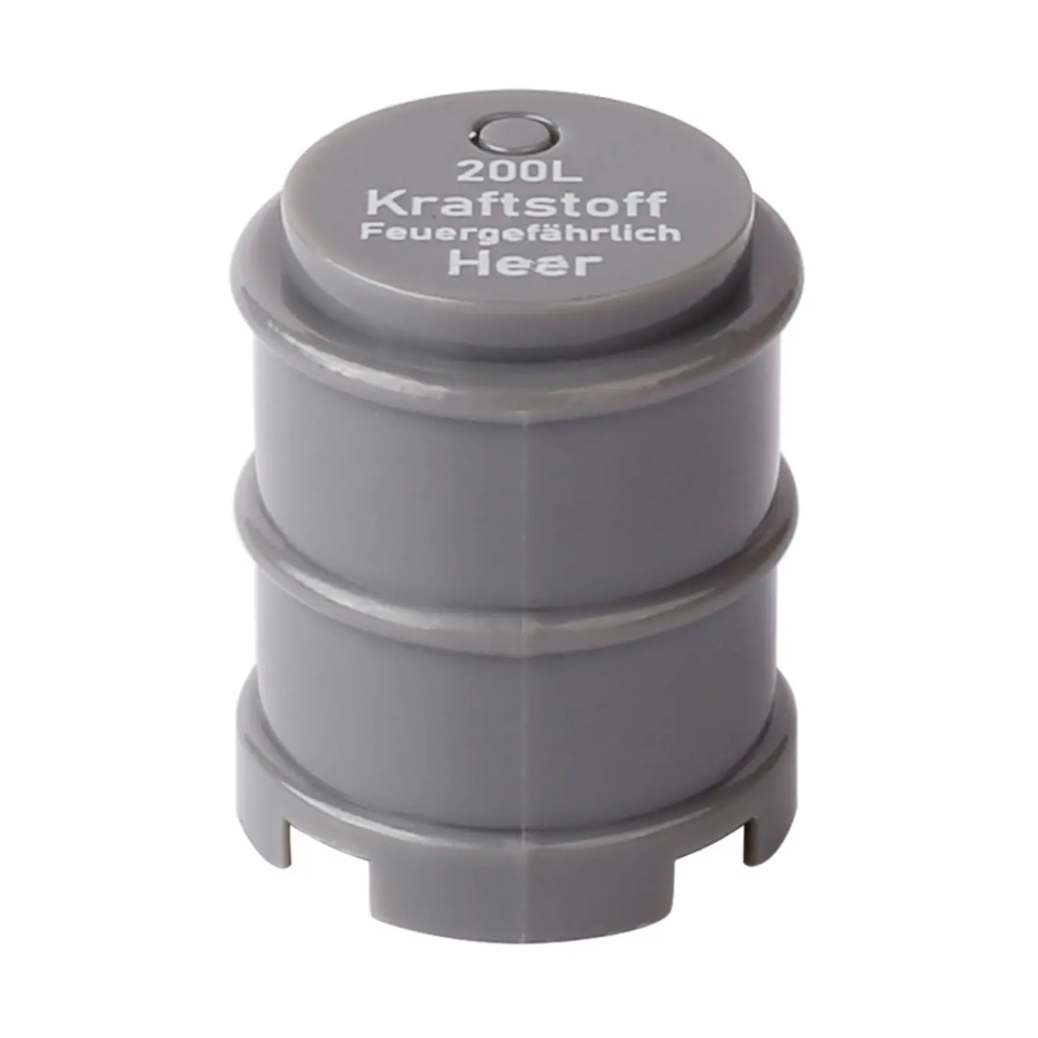 Custom Piece Miniature – German Wehrmacht 200-liter fuel drum from the World War II grey – 3D Print for LEGO Minifigure