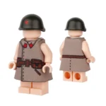 Soviet Red Army Infantry Officer or NCO “Shinel” Greatcoat - Custom 3D Printed Miniature Accessory Parts Pieces for Brick Block Figures