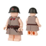 Soviet Red Army Infantry Submachine Gunner “Shinel” Greatcoat - Custom 3D Printed Miniature Accessory Parts Pieces for Brick Block Figures