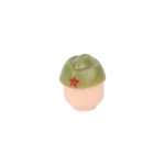 Soviet Red Army Pilotka military cap World War II olive green - Custom 3D Printed Miniature Accessory Parts Pieces for Brick Block Figures