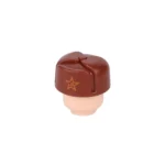 Soviet Ushanka Red Army military cap World War II brown - Custom 3D Printed Miniature Accessory Parts Pieces for Brick Block Figures