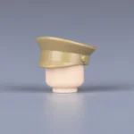 United States Army khaki service cap from the World War II - Custom 3D Printed Miniature Accessory Parts Pieces for Brick Block Figures