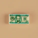 United States Five-dollar bill custom-printed tile - Custom 3D Printed Miniature Accessory Parts Pieces for Brick Block Figures