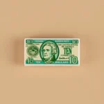 United States Ten-dollar bill custom-printed tile - Custom 3D Printed Miniature Accessory Parts Pieces for Brick Block Figures