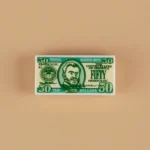 United States fifty-dollar bill custom-printed tile - Custom 3D Printed Miniature Accessory Parts Pieces for Brick Block Figures