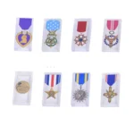 United States military medals from the World War II - Custom 3D Printed Miniature Accessory Parts Pieces for Brick Block Figures