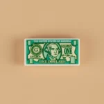 United States one-dollar bill custom-printed tile - Custom 3D Printed Miniature Accessory Parts Pieces for Brick Block Figures