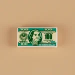United States one-hundred-dollar bill custom-printed tile - Custom 3D Printed Miniature Accessory Parts Pieces for Brick Block Figures