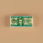 United States twenty-dollar bill custom-printed tile - Custom 3D Printed Miniature Accessory Parts Pieces for Brick Block Figures