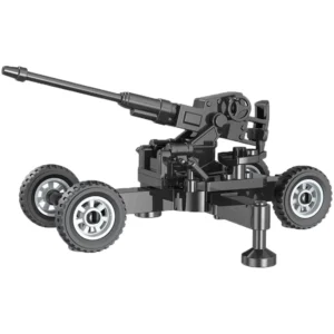 Custom Piece Miniature – World War II German 88 mm field gun FlaK 36 or FlaK 37 model black – 3D Print for LEGO minifigure Custom Piece Miniature – World War II German 88 mm field gun FlaK 36 or FlaK 37 model black – 3D Print for LEGO minifigure