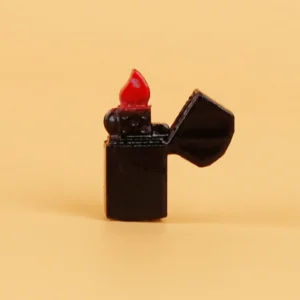 Custom Piece Miniature – Zippo windproof lighter black – 3D Print for LEGO Minifigure