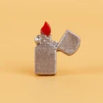 Zippo windproof lighter dark grey - Custom 3D Printed Miniature Accessory Parts Pieces for Brick Block Figures