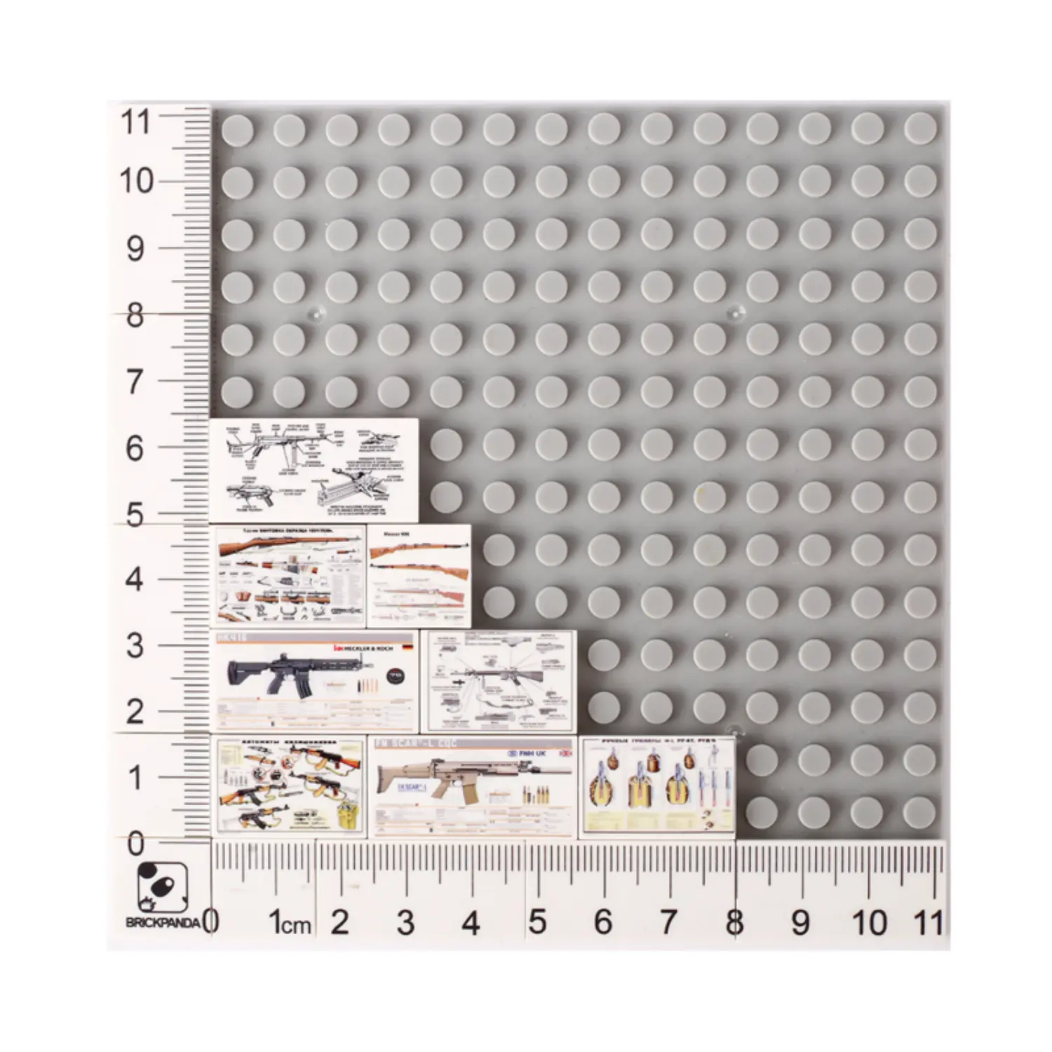 Custom Piece Miniature – a technical diagram, specification sheet, or poster of various real-world firearms and weapons – 3D Print for LEGO minifigure on the lego baseplate Custom Piece Miniature – a technical diagram, specification sheet, or poster of various real-world firearms and weapons – 3D Print for LEGO minifigure on the lego baseplate