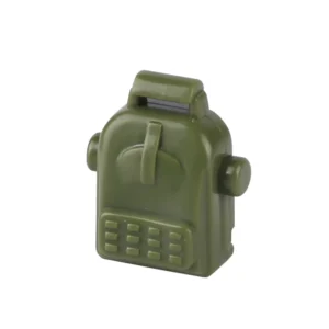 Custom Piece Miniature – backpack molded in an olive green color – 3D Print for LEGO minifigure