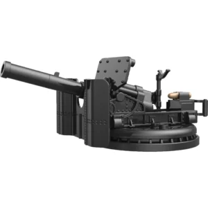 Custom Piece Miniature – heavy caliber deck gun World War II era naval or coastal artillery gun black – 3D Print for LEGO minifigure Custom Piece Miniature – heavy caliber deck gun World War II era naval or coastal artillery gun black – 3D Print for LEGO minifigure