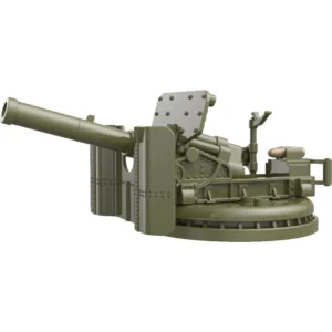 Custom Piece Miniature – heavy caliber deck gun World War II era naval or coastal artillery gun grey olive green – 3D Print for LEGO minifigure Custom Piece Miniature – heavy caliber deck gun World War II era naval or coastal artillery gun grey olive green – 3D Print for LEGO minifigure