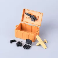 Custom Piece Miniature – military UAV (Unmanned Aerial Vehicle) system fixed-wing reconnaissance drone, all in a light tan color – 3D Print for LEGO minifigure opened.webp