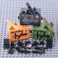 Custom Piece Miniature – military UAV (Unmanned Aerial Vehicle) systems drones – 3D Print for LEGO minifigure with a LEGO base.