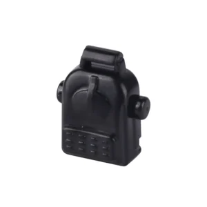 Custom Piece Miniature – military or tactical radio backpack molded in a black color – 3D Print for LEGO minifigure