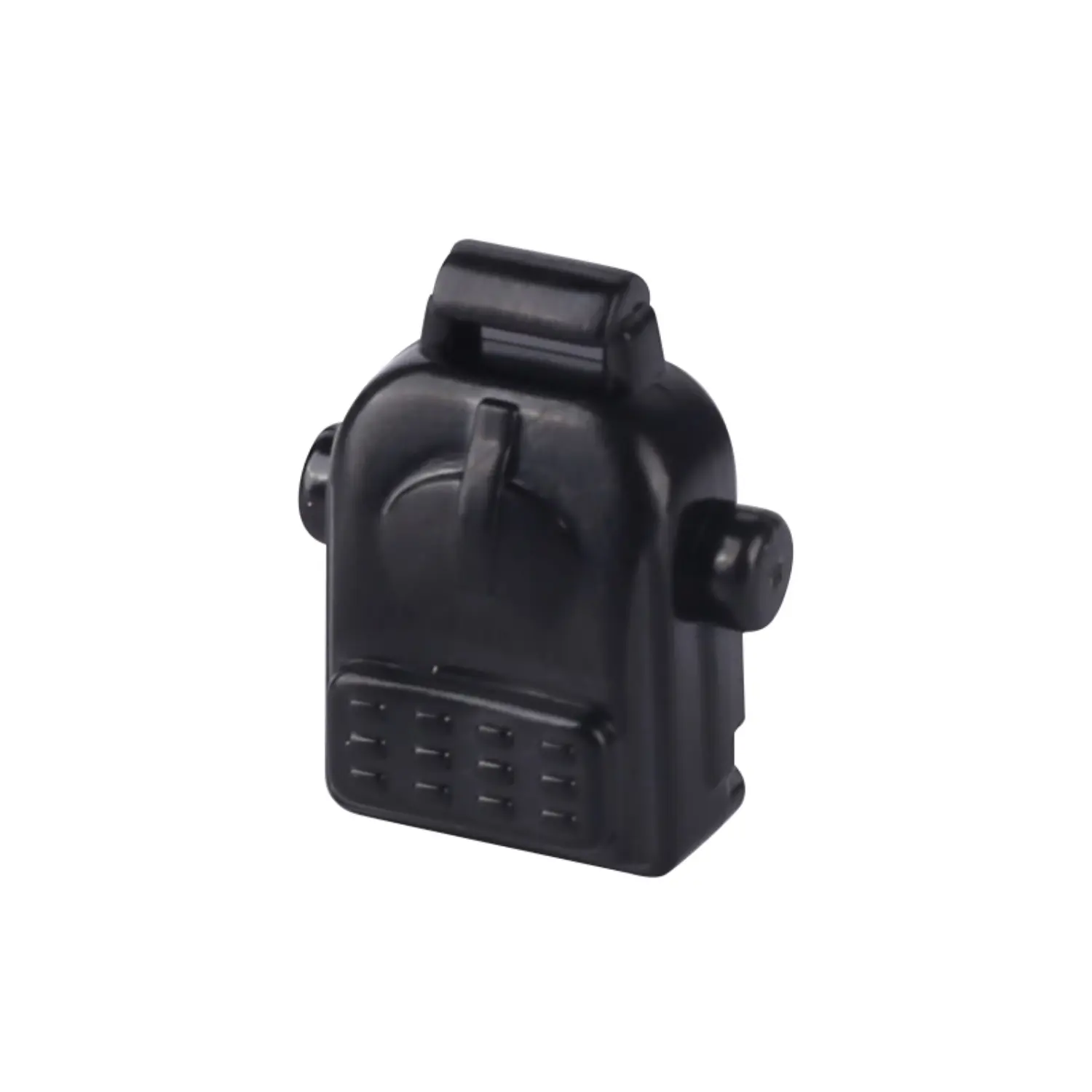 Custom Piece Miniature – military or tactical radio backpack molded in a black color – 3D Print for LEGO minifigure