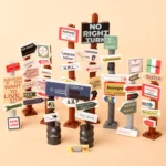 military road signposts from different fronts of World War II - Custom 3D Printed Miniature Accessory Parts Pieces for Brick Block Figures