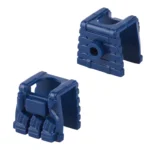 modern plate carrier tactical vest or plate carrier molded in a dark blue color - Custom 3D Printed Miniature Accessory Parts Pieces for Brick Block Figures