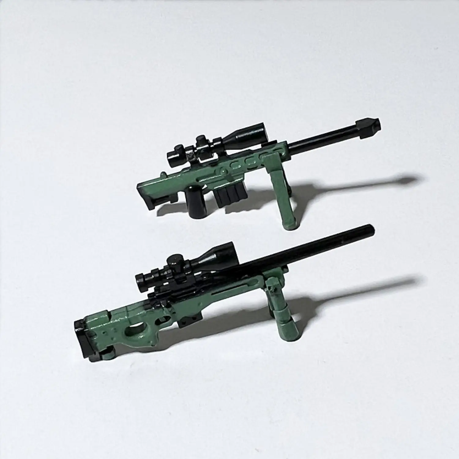 Custom Piece Miniature – two modern sniper rifles – 3D Print for LEGO Minifigure