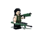 Amphon, nicknamed Steel Nail, a heavily armed soldier from a Private Armed Force in the Golden Triangle - Custom Printed Brick Block Figure