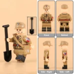 German Einsatzleiter (Mission Leader) from the Organisation Todt (OT) during the World War II - Custom Printed Brick Block Figure