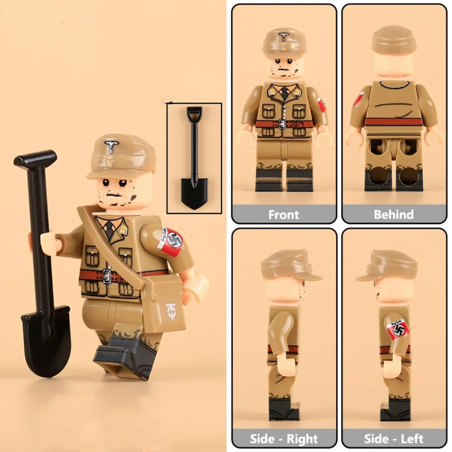 Minifigure - German Einsatzleiter (Mission Leader) from the Organisation Todt (OT) during the World War II (LEGO Compatible) Minifigure - German Einsatzleiter (Mission Leader) from the Organisation Todt (OT) during the World War II (LEGO Compatible)