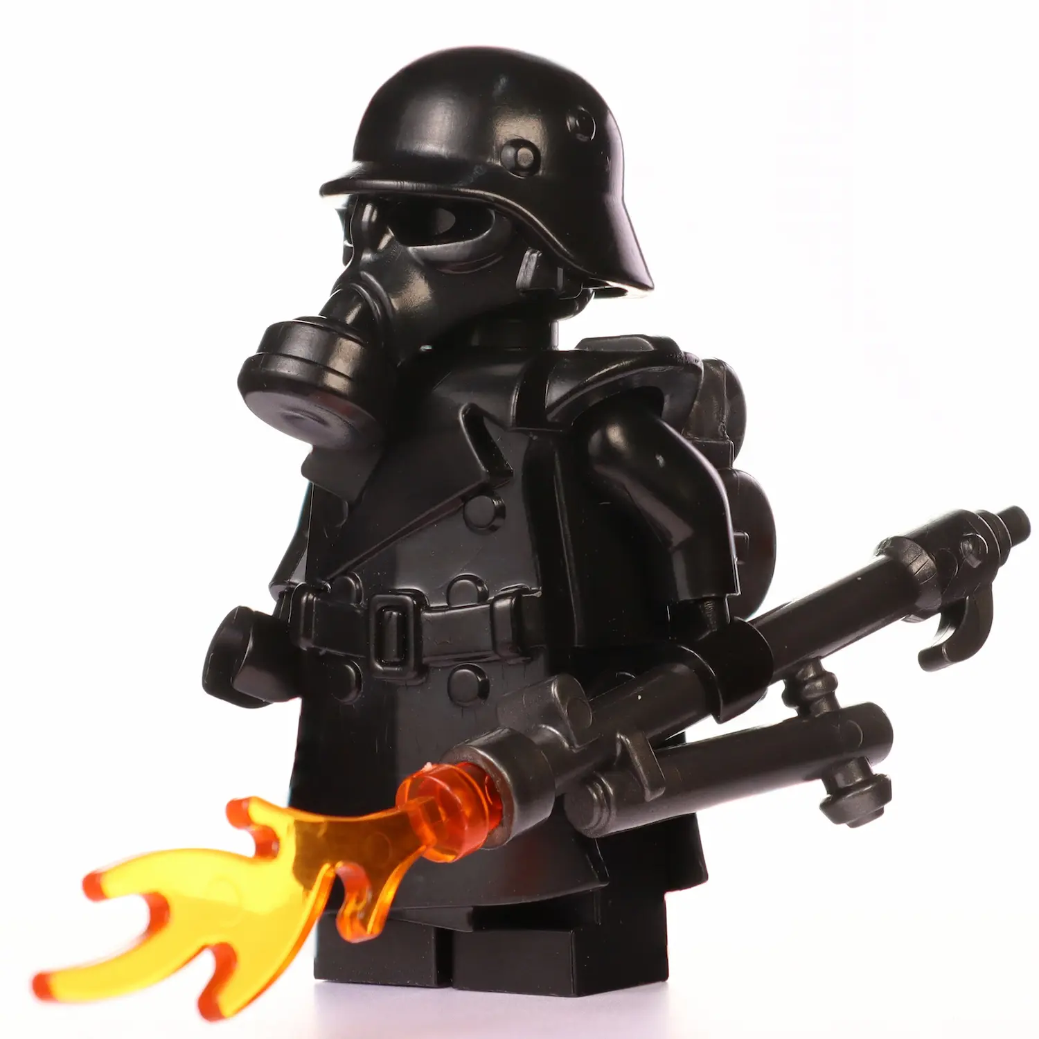 Minifigure - German Flamethrower Trooper from World War II (LEGO Compatible) Minifigure - German Flamethrower Trooper from World War II (LEGO Compatible)