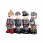 German soldiers and a high-ranking officer from the World War I and World War II - Custom Printed Brick Block Figure