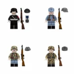 German soldiers from World War II - Custom Printed Brick Block Figure