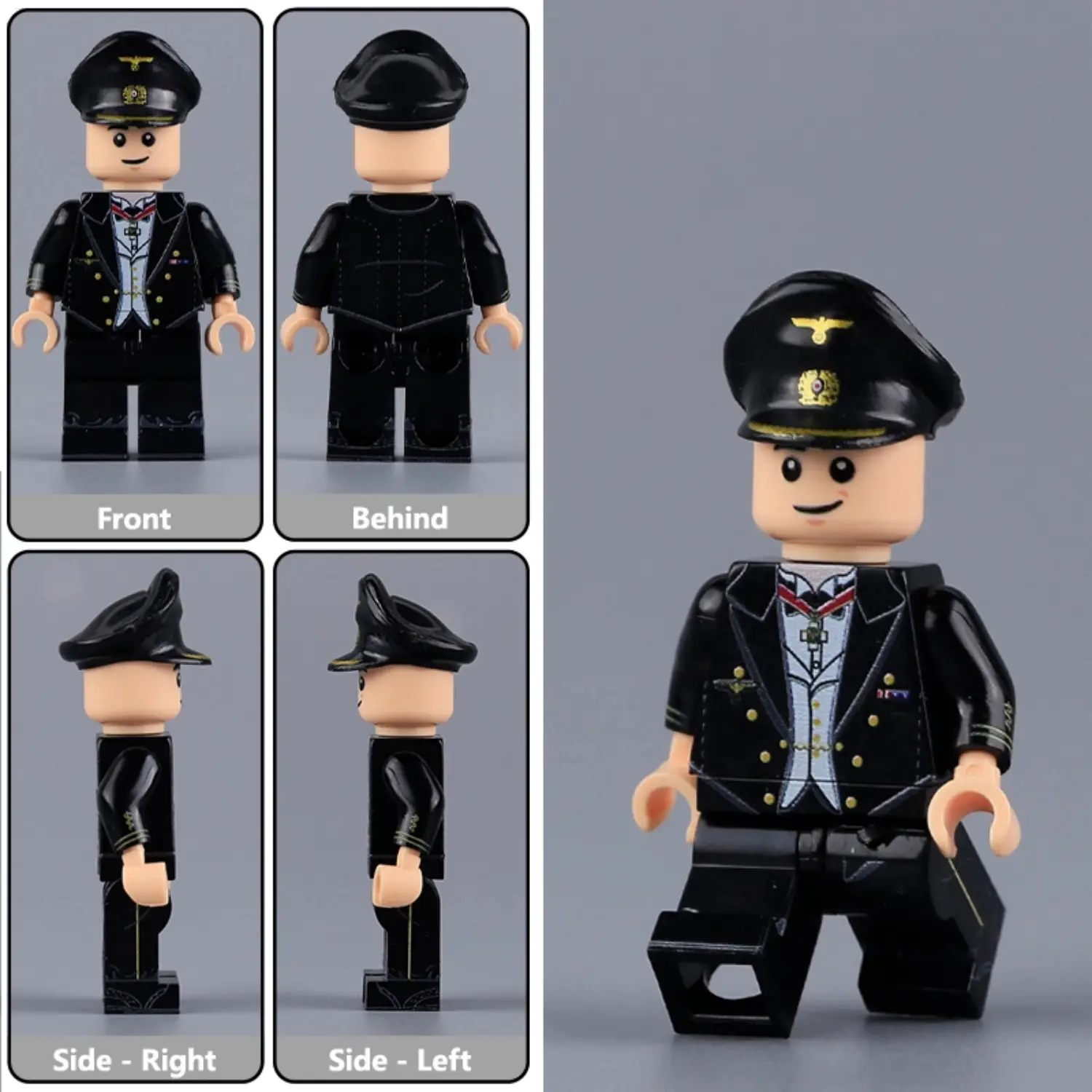 Minifigure - Kriegsmarine Sanitätsoffizier (German Navy Medical Officer) in his full formal mess dress uniform, from the World War II (LEGO Compatible)