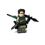Phuchai, nicknamed Poison Wolf, a heavily armed operative from a Private Armed Force in the Golden Triangle - Custom Printed Brick Block Figure