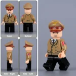 Joseph Goebbels Reich Minister of Public Enlightenment and Propaganda for Nazi Germany during the Third Reich (Kriegsmarine) during World War II - Custom Printed Brick Block Figure