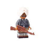 Sikh soldier serving as a sniper in the British Indian Army World War I or World War II - Custom Printed Brick Block Figure