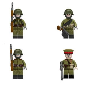 Minifigure - Soviet soldiers from the World War II and early Cold War (LEGO Compatible) Minifigure - Soviet soldiers from the World War II and early Cold War (LEGO Compatible)