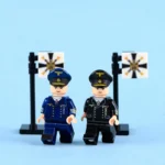 two Karl Dönitz, the Großadmiral (Grand Admiral) of the German Navy (Kriegsmarine) during World War II - Custom Printed Brick Block Figure