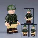 American General George S. Patton Jr. from World War II - Custom Printed Brick Block Figure