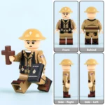British Army Chaplain from the World War II - Custom Printed Brick Block Figure