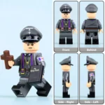 German Military Chaplain (Militärseelsorger) from the World War II - Custom Printed Brick Block Figure
