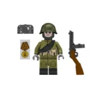 Soviet Infantry soldier from World War II - Custom Printed Brick Block Figure