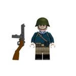 Soviet Naval Infantryman wearing a dark blue naval shirt from the World War II era - Custom Printed Brick Block Figure