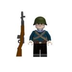 Soviet Naval Infantryman wearing a telnyashka from the World War II era - Custom Printed Brick Block Figure