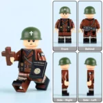 United States Army Chaplain from the World War II - Custom Printed Brick Block Figure