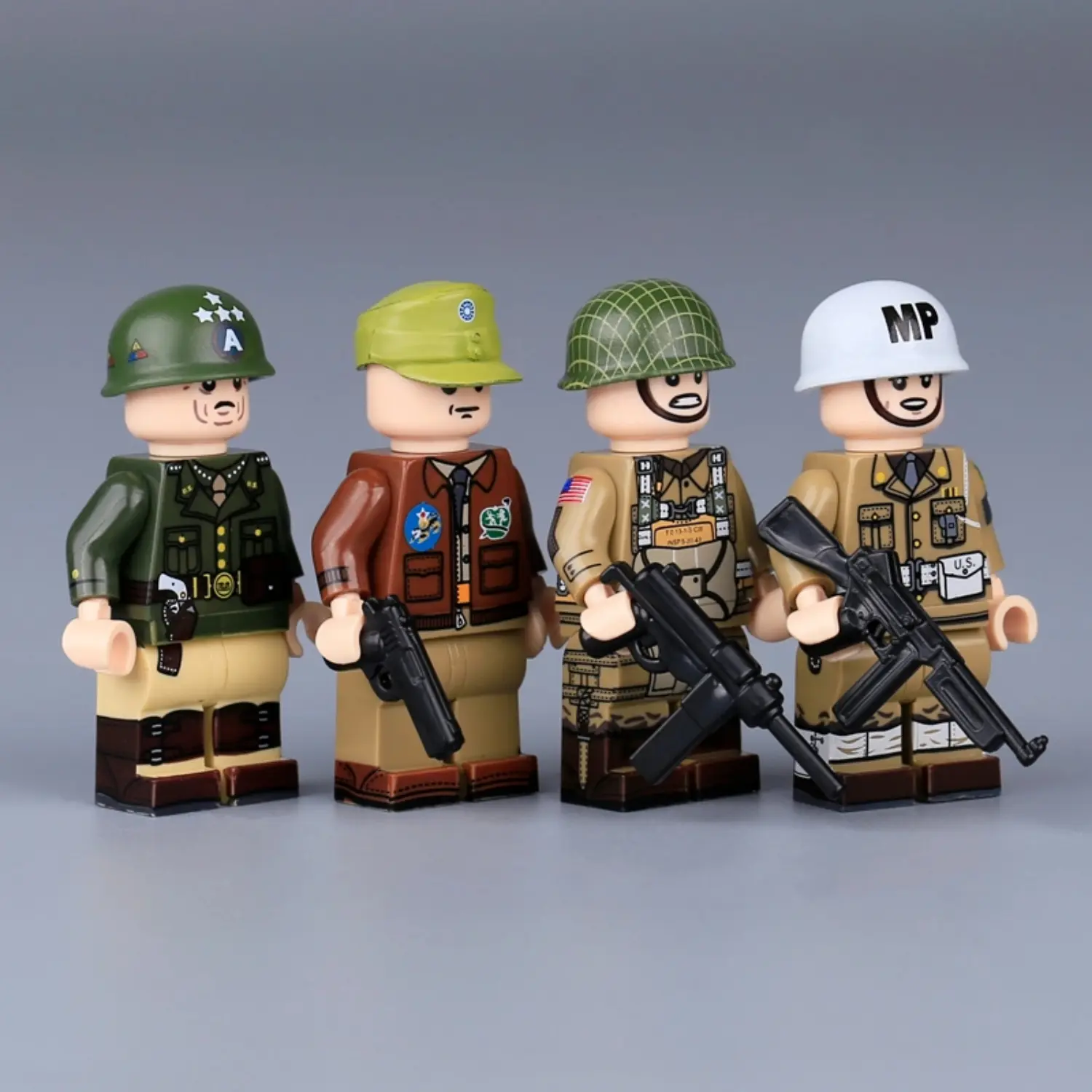 Minifigure – United States military during World War II (LEGO Compatible) Minifigure – United States military during World War II (LEGO Compatible)