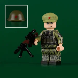 Minifigure – a soldier of the Chinese People's Liberation Army (PLA) from the era of the Sino-Vietnamese War 3 (LEGO Compatible) Minifigure – a soldier of the Chinese People's Liberation Army (PLA) from the era of the Sino-Vietnamese War 3 (LEGO Compatible)