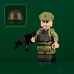a soldier of the Chinese People’s Liberation Army (PLA) from the era of the Sino-Vietnamese War - Custom Printed Brick Block Figure
